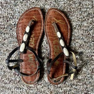 Sam Edelman Brown KILEY Shoes Thong Sandals Sz 8.5